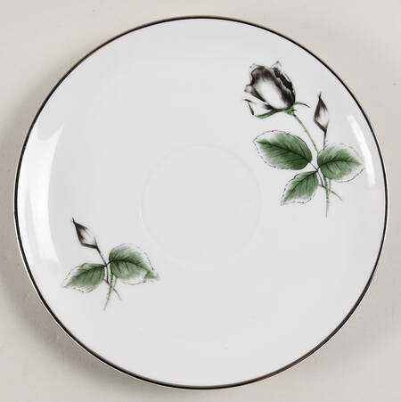 Midnight Rose Saucer for Cream Soup Bowl