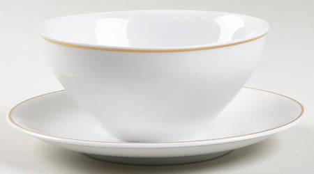 My Devotion (Gold Trim) Gravy Boat with Attached Underplate
