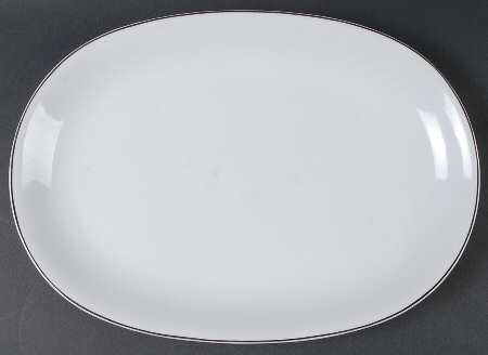 My Devotion (Platinum Trim) 15" Oval Serving Platter by Stonegate