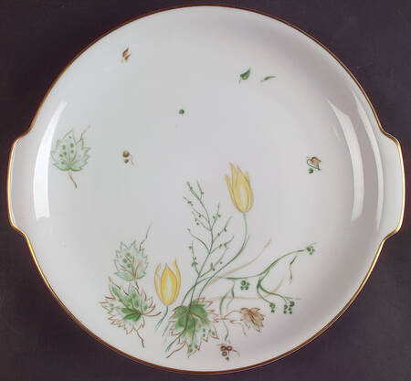 Spring Breeze Handled Cake Plate