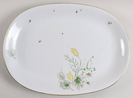 Spring Breeze 16" Oval Serving Platter