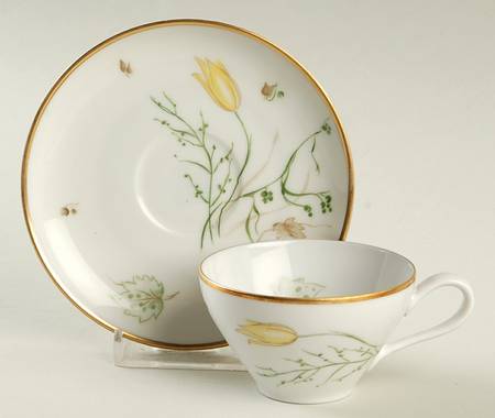 Spring Breeze Flat Demitasse Cup & Saucer Set