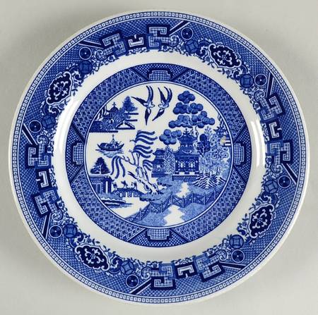 Blue Willow Luncheon Plate