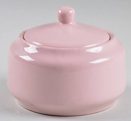 Shell Pink (Restaurant Ware, Rim Shape) Sugar Bowl & Lid