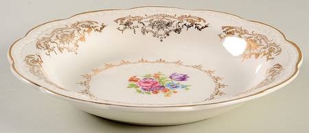 Golden Dresden Rim Soup Bowl