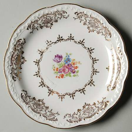 Golden Dresden Bread & Butter Plate