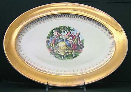 Golden Empress 13" Oval Serving Platter