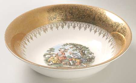 Golden Empress 8" Round Vegetable Bowl
