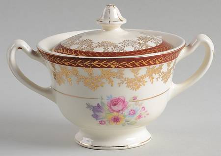 Red Knight Sugar Bowl & Lid