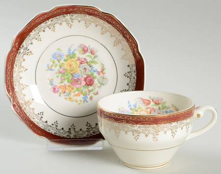 STT33 Flat Cup & Saucer Set by Stetson