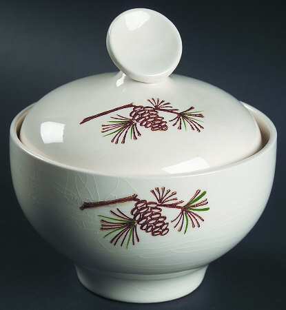 Misty Pine Sugar Bowl & Lid