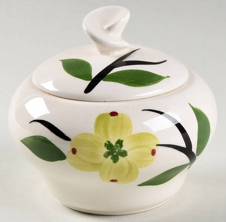 Dixie Dogwood Sugar Bowl & Lid