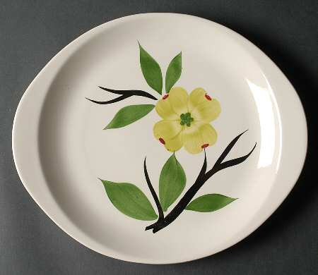 Dixie Dogwood Handled Cake Plate