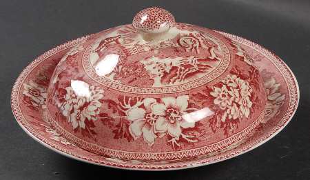 STV1 Pink Muffin Dish & Lid