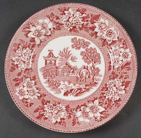 STV1 Pink Luncheon Plate