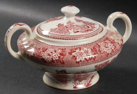 STV1 Pink Sugar Bowl & Lid