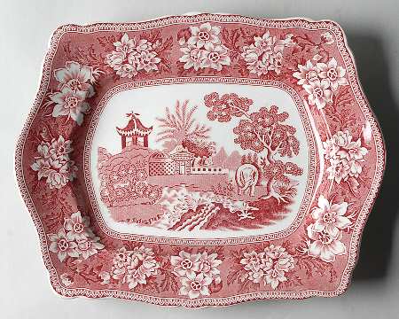 STV1 Pink 13" Oval Serving Platter