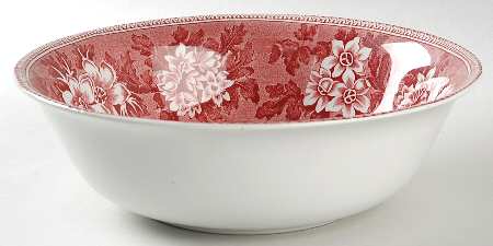 STV1 Pink 9" Round Vegetable Bowl