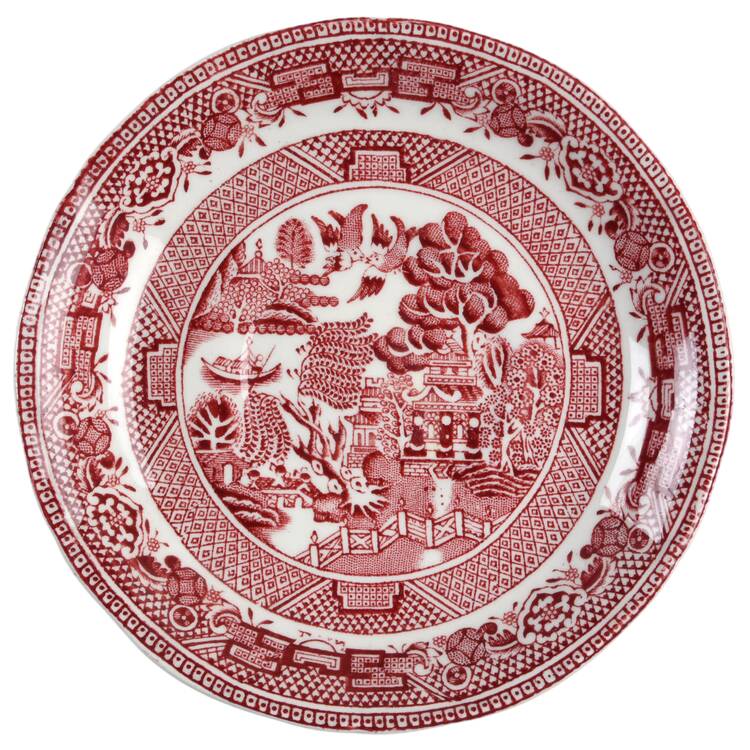 Willow Red Saucer for Oversized Cup