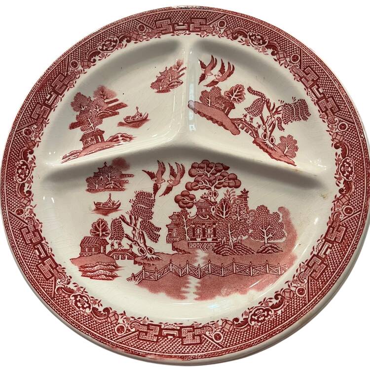 Willow Red Grill Plate