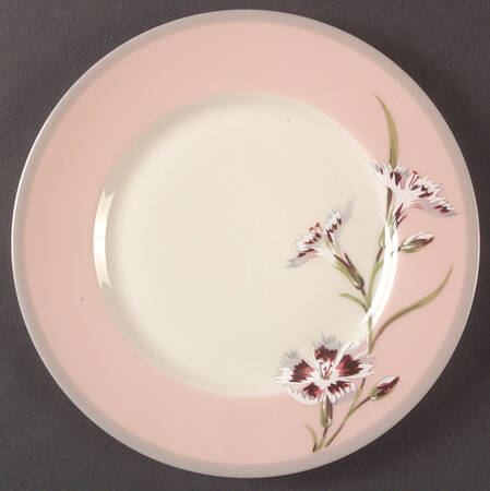 Garden Pinks Pink Salad Plate