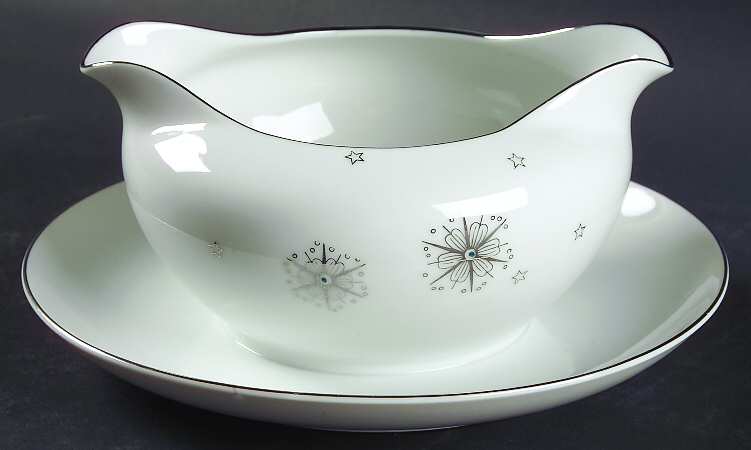 Stardust Gravy Boat with Attached Underplate