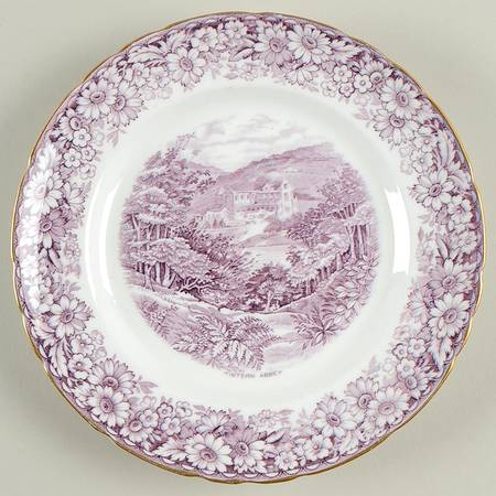 Historical Britain Mulberry Bread & Butter Plate