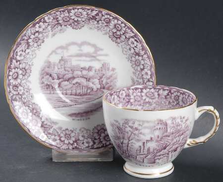 Historical Britain Mulberry Footed Cup & Saucer Set