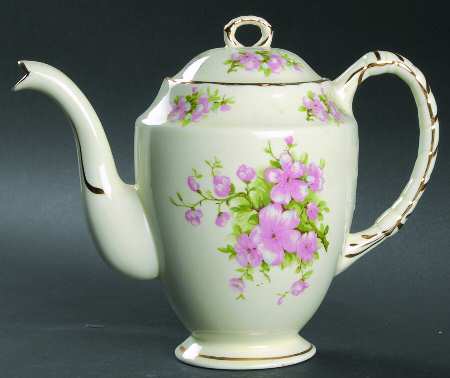 Peach Blossom Coffee Pot & Lid