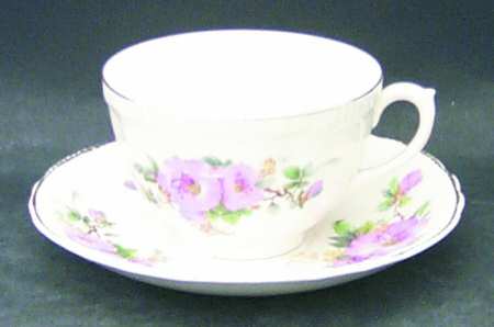 Apple Blossom Flat Cup & Saucer Set