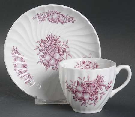 Desire (Plum) Flat Cup & Saucer Set