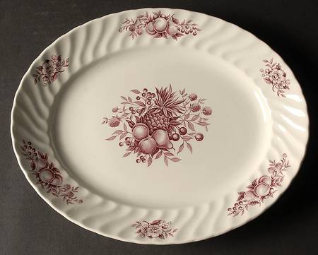 Desire (Plum) 11" Oval Serving Platter