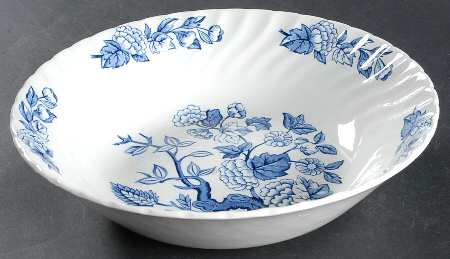 Indian Tree Blue 9" Round Vegetable Bowl