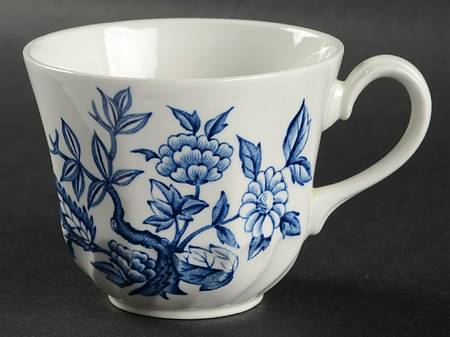 Indian Tree Blue Flat Cup