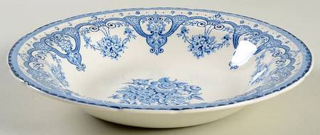 Kent Blue Rim Soup Bowl by Swinnertons