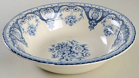 Kent Blue 9" Round Vegetable Bowl by Swinnertons