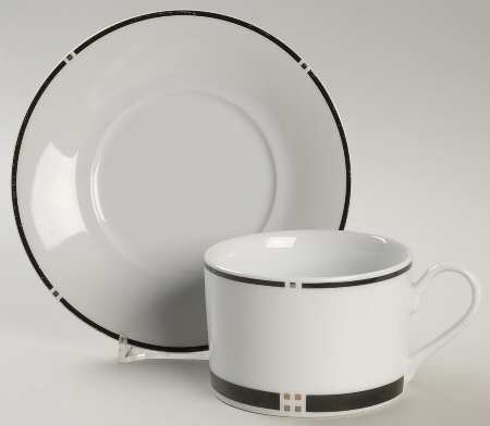 Anniversary Flat Cup & Saucer Set