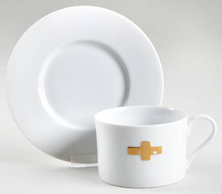 Camelot Flat Cup & Saucer Set