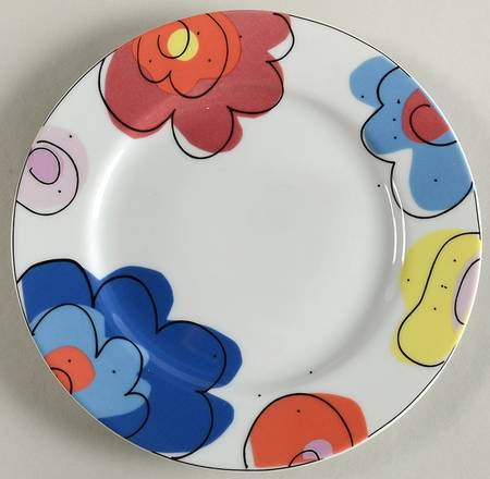 Flowers Salad Plate