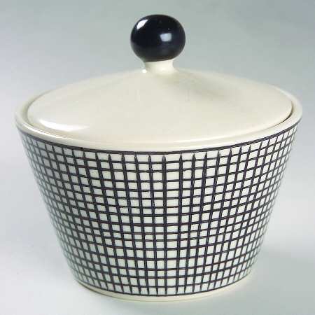 Graph Black Sugar Bowl & Lid
