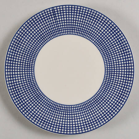 Graph Blue Salad Plate