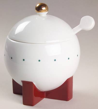 The Little Dripper-The Big Dripper Sugar Bowl & Lid with Ladle
