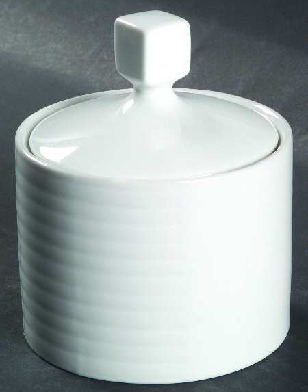 Meier Grid Sugar Bowl & Lid