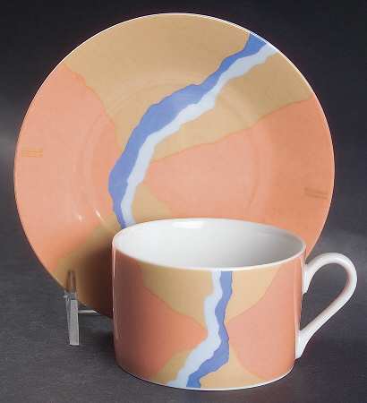 Ruin Flat Cup & Saucer Set