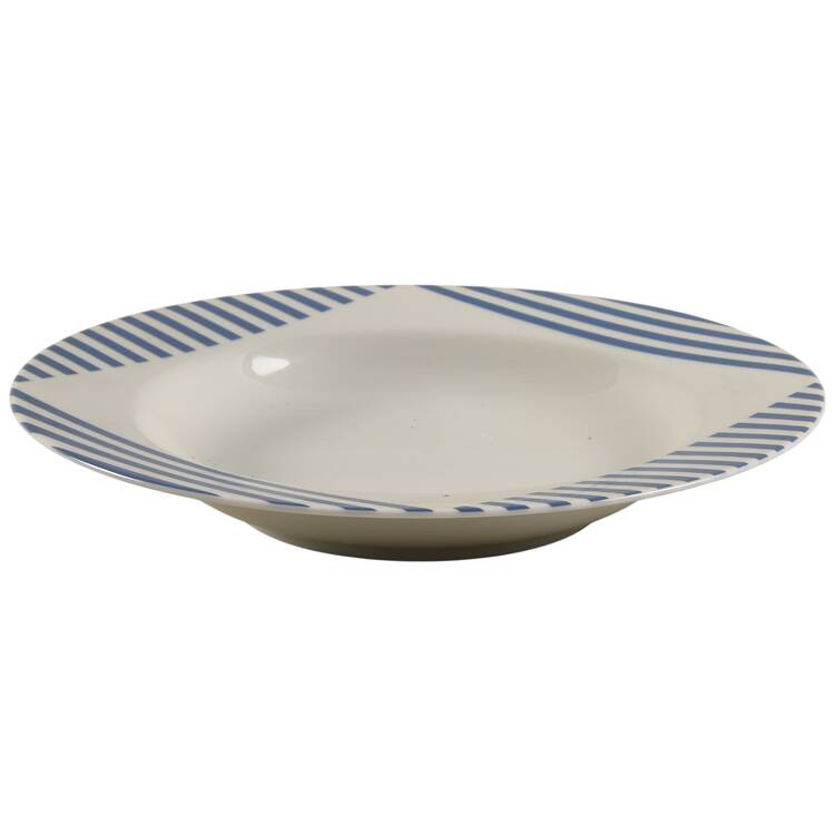 Seersucker Rim Soup Bowl