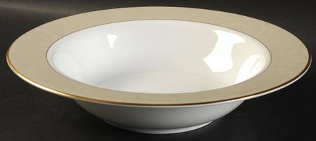 Taffeta (Beige) 10" Round Vegetable Bowl