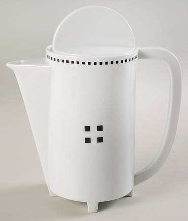 Tuxedo Black Coffee Pot & Lid