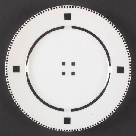 Tuxedo Black Salad Plate