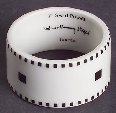 Tuxedo Black Napkin Ring