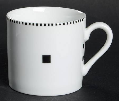 Tuxedo Black Flat Demitasse Cup